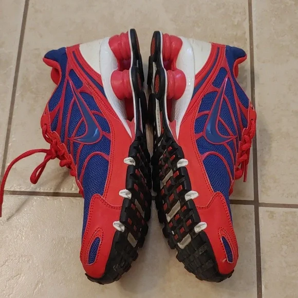 VTG Nike Shox ID Red And Blue Running Sneakers Men's Size 11